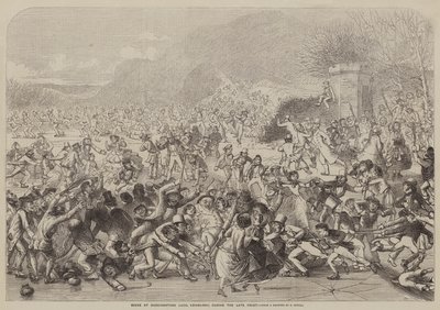 Scene at Duddingstone Loch, Edinburgh, During the Late Frost by Charles Altamont Doyle